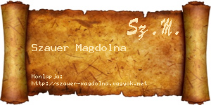 Szauer Magdolna névjegykártya